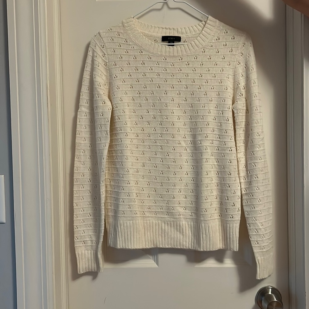 J.Crew Sweater, XS, Beige/Off-White